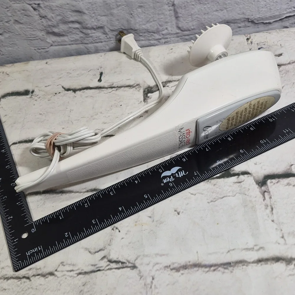 Vintage Oster Infrared Handheld Massager Heated Vibration 120V In White